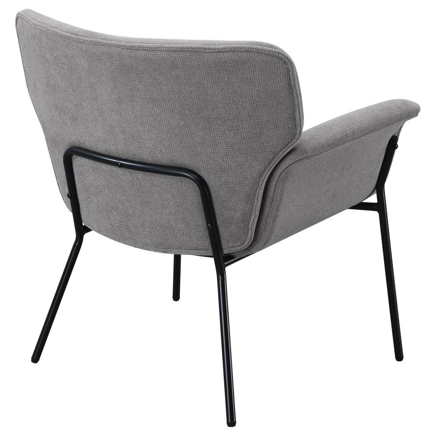 (image for) Davina Upholstered Flared Arm Accent Chair Ash Grey