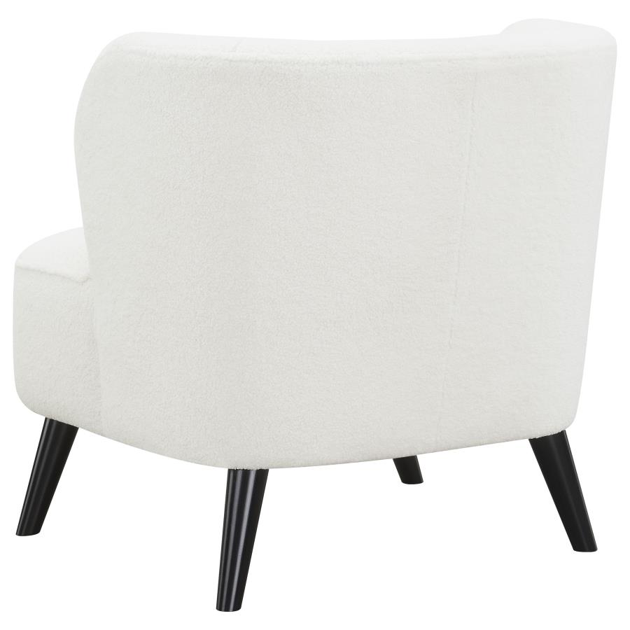 (image for) Alonzo Faux Sheepskin Upholstered Accent Chair Natural