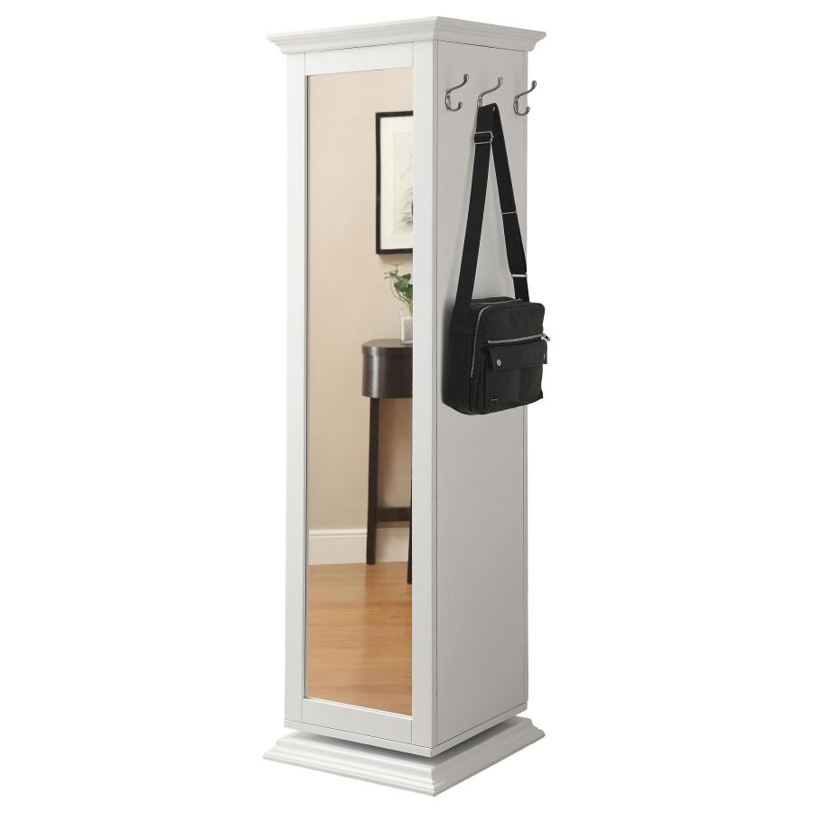 (image for) Robinsons Swivel Accent Cabinet with Cork Board White