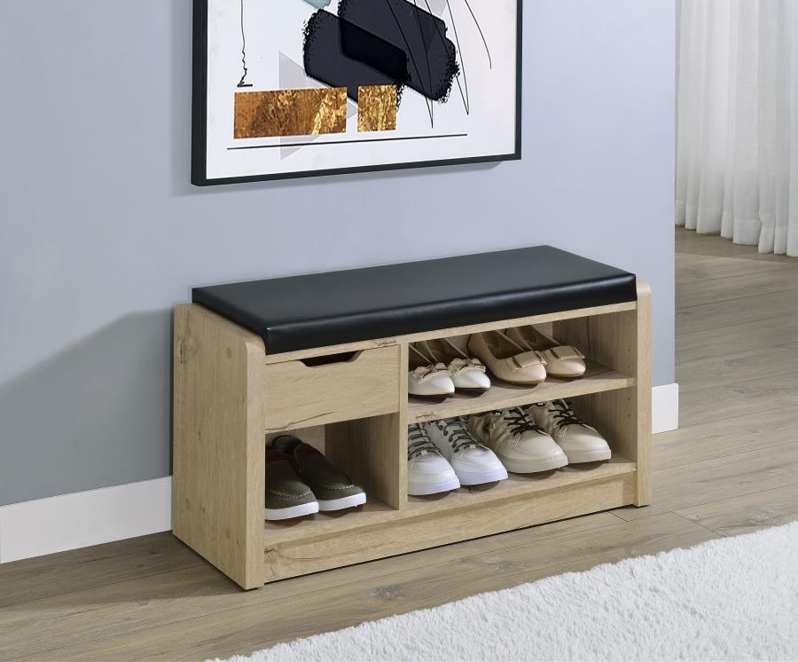 (image for) Arrington Storage Bench White Oak