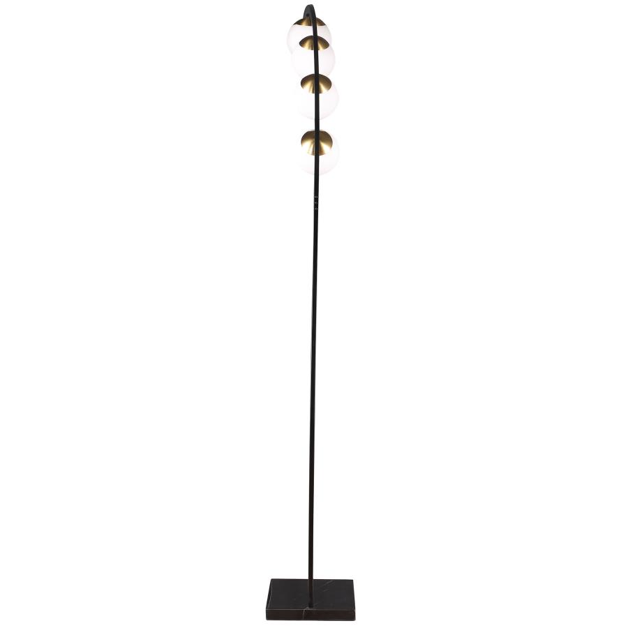 (image for) Cody 78-inch Spherical 5-light Arc Metal Floor Lamp Black