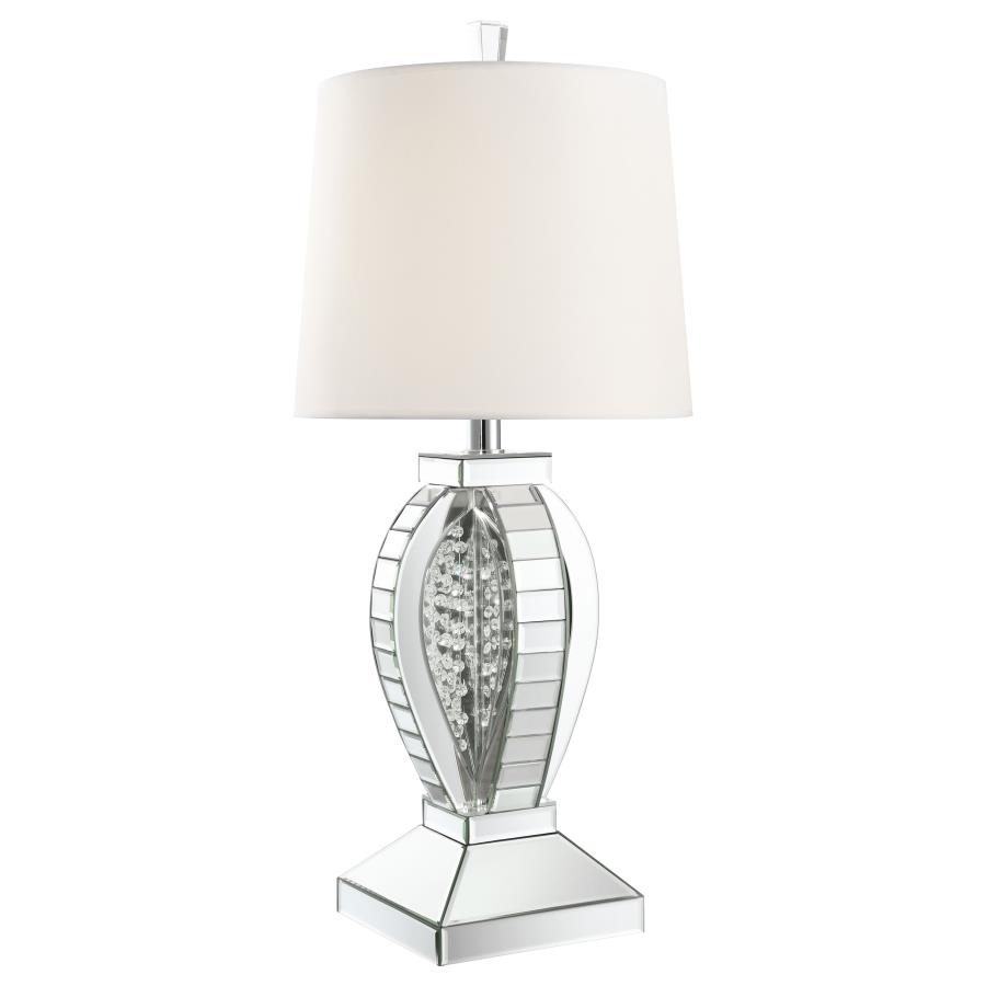 (image for) Klein 31-inch Empire Mirrored Acrylic Table Lamp Silver