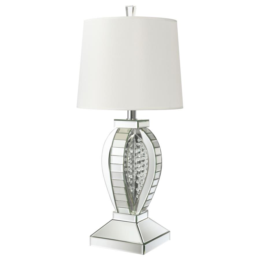 (image for) Klein 31-inch Empire Mirrored Acrylic Table Lamp Silver