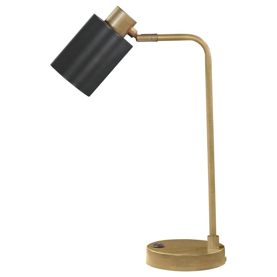 (image for) Cherise 18-inch Adjustable Angle Table Lamp Antique Brass