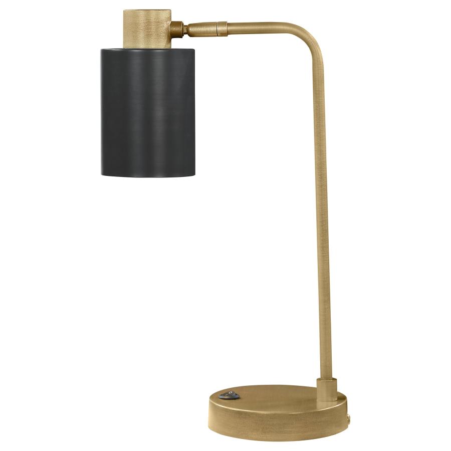 (image for) Cherise 18-inch Adjustable Angle Table Lamp Antique Brass