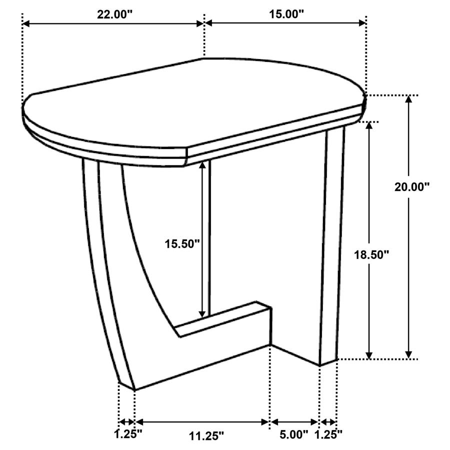 (image for) Fletcher Round Solid Mango Wood Accent Side Table Brown