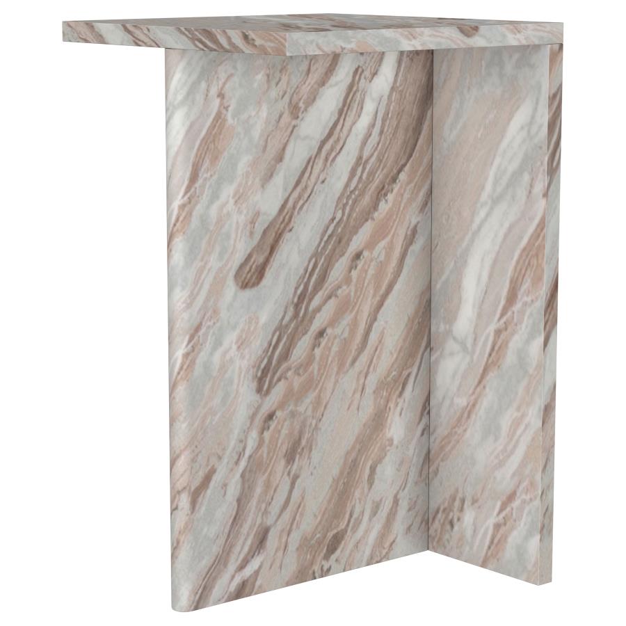 (image for) Bowdoin Genuine Marble Accent Side Table Grey