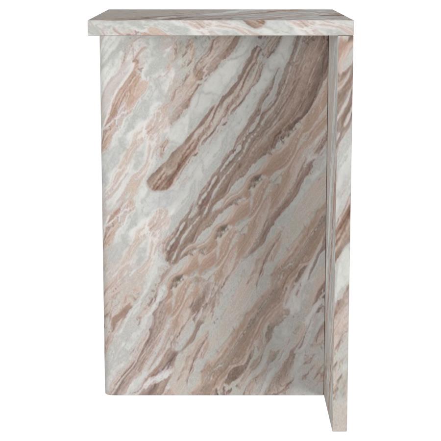 (image for) Bowdoin Genuine Marble Accent Side Table Grey