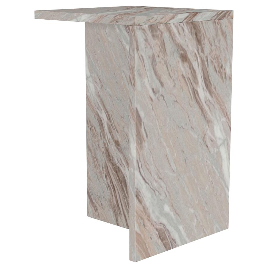 (image for) Bowdoin Genuine Marble Accent Side Table Grey