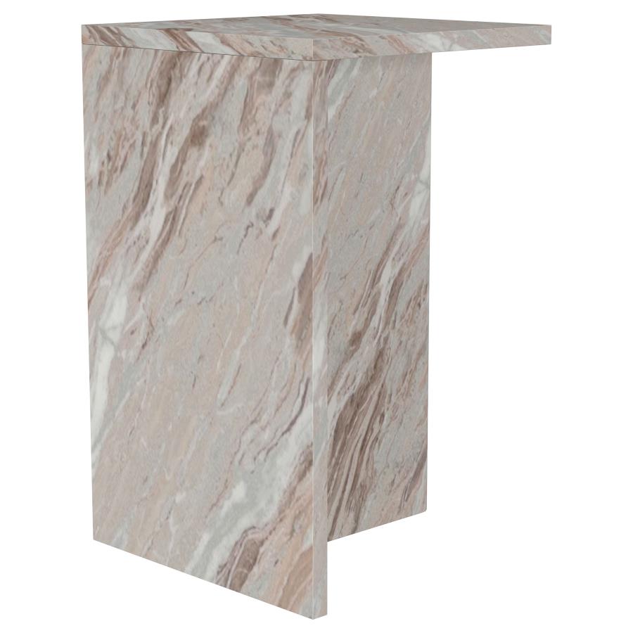 (image for) Bowdoin Genuine Marble Accent Side Table Grey