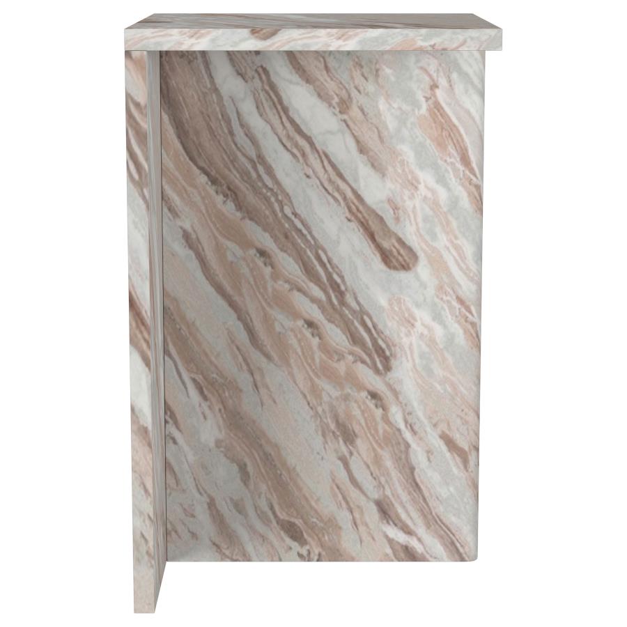 (image for) Bowdoin Genuine Marble Accent Side Table Grey