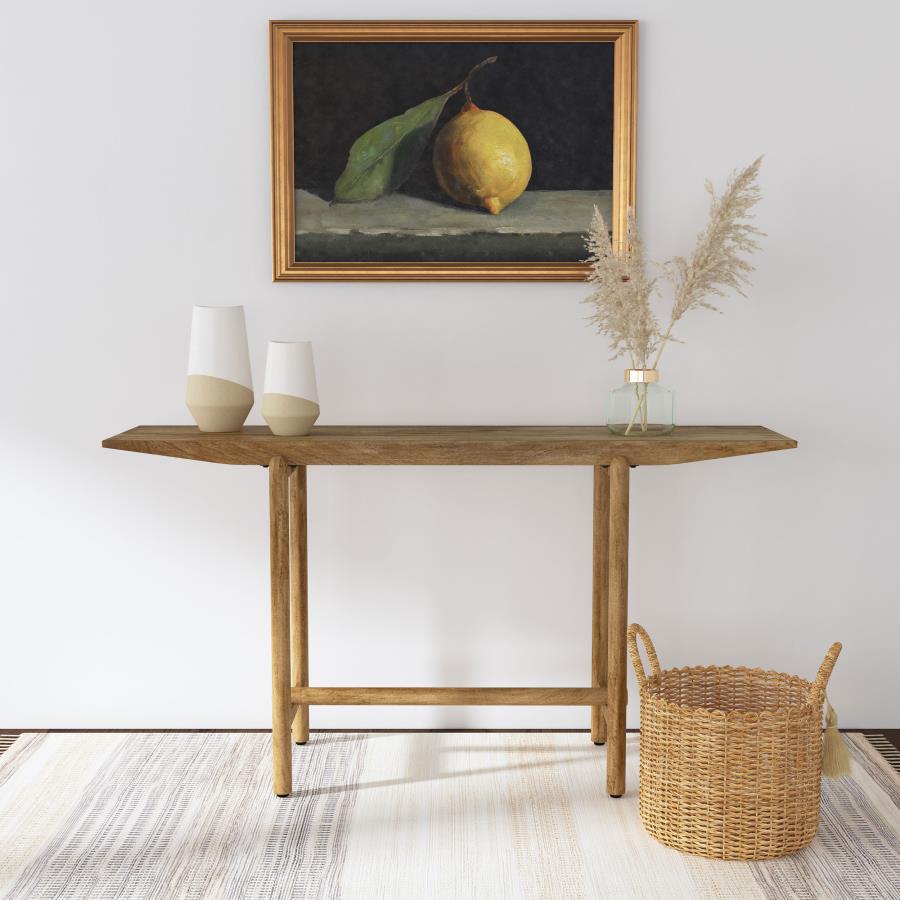 (image for) Darius Solid Wood Entryway Console Table Natural Mango