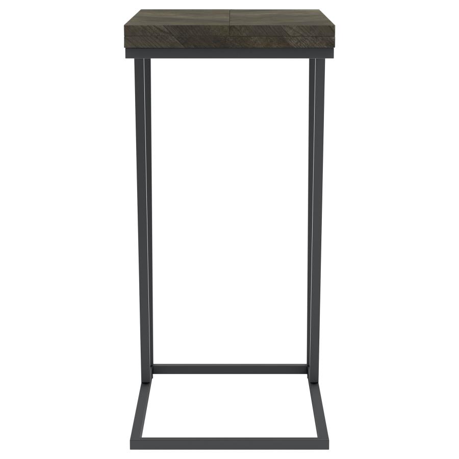 (image for) Carly Expandable Engineered Wood C-Shaped Side Table Grey