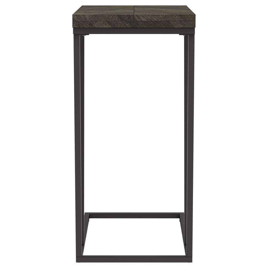 (image for) Carly Expandable Engineered Wood C-Shaped Side Table Grey