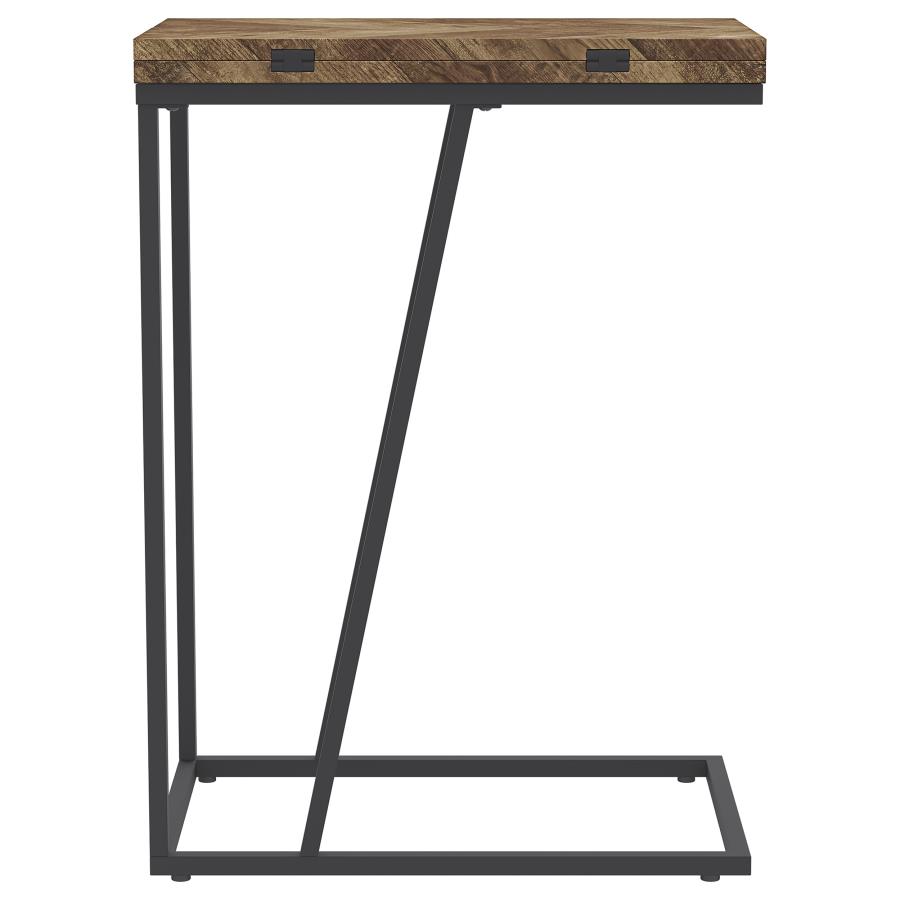 (image for) Carly Expandable Engineered Wood C-Shaped Side Table Tobacco