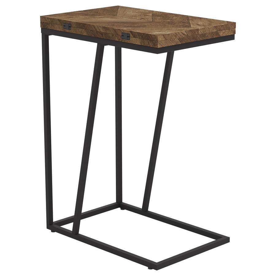 (image for) Carly Expandable Engineered Wood C-Shaped Side Table Tobacco