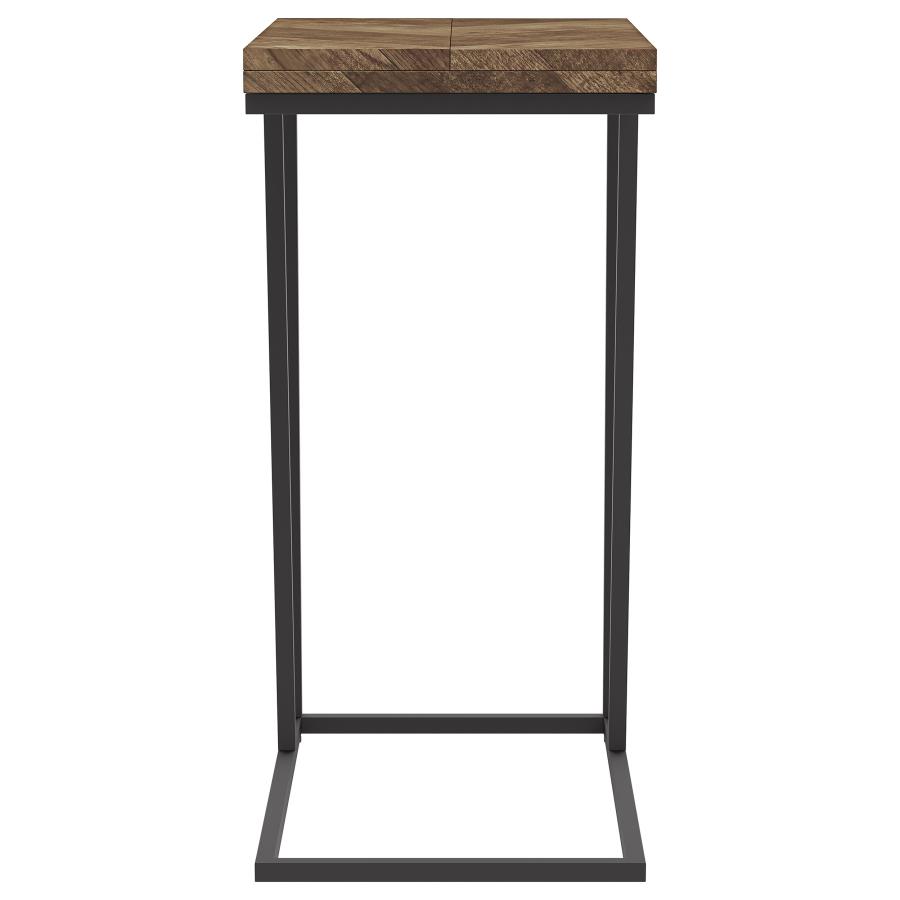 (image for) Carly Expandable Engineered Wood C-Shaped Side Table Tobacco