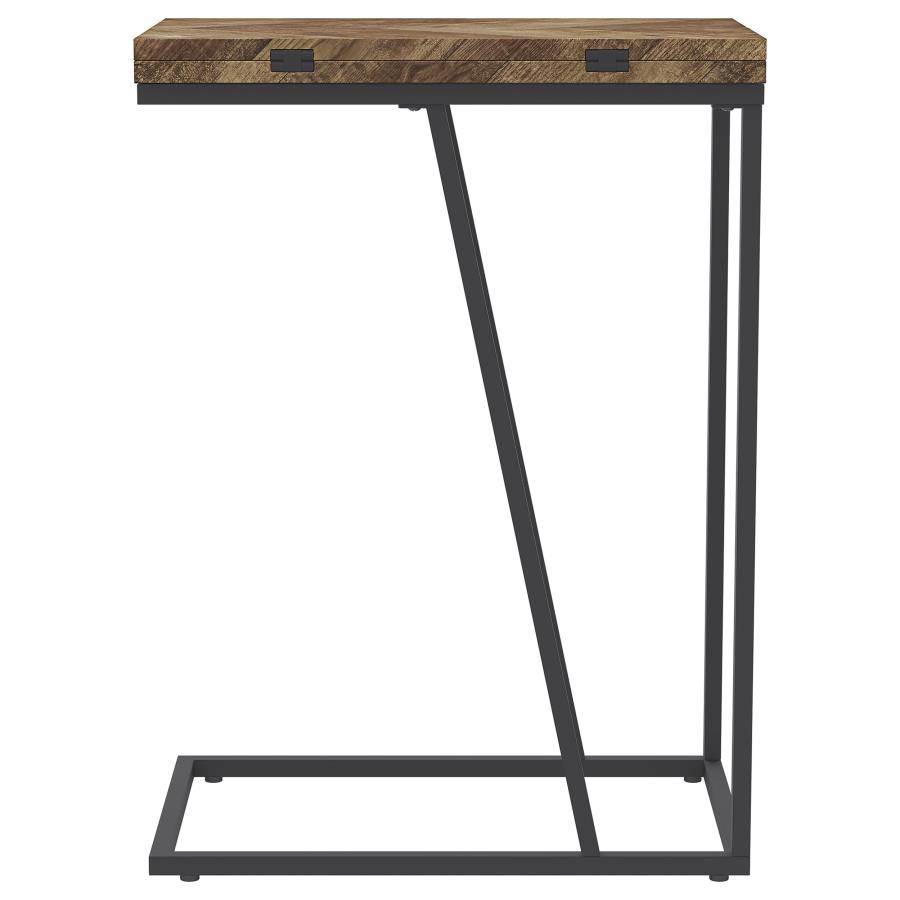 (image for) Carly Expandable Engineered Wood C-Shaped Side Table Tobacco