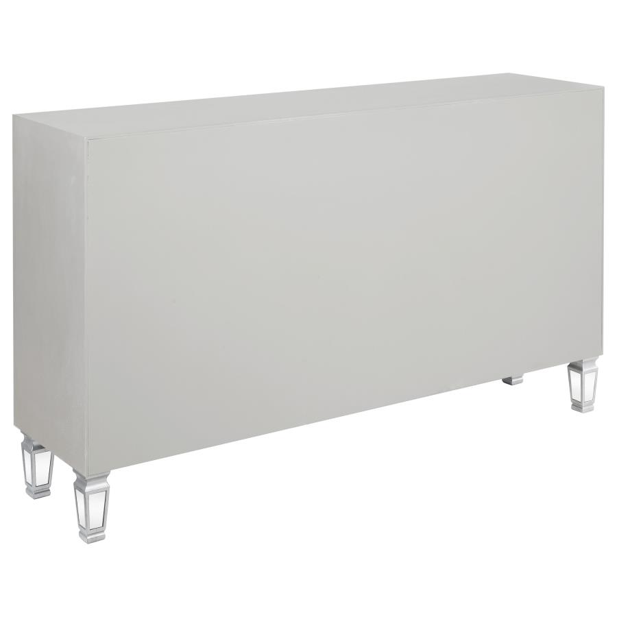 (image for) Leticia 3-drawer Mirrored Storage Accent Cabinet Silver