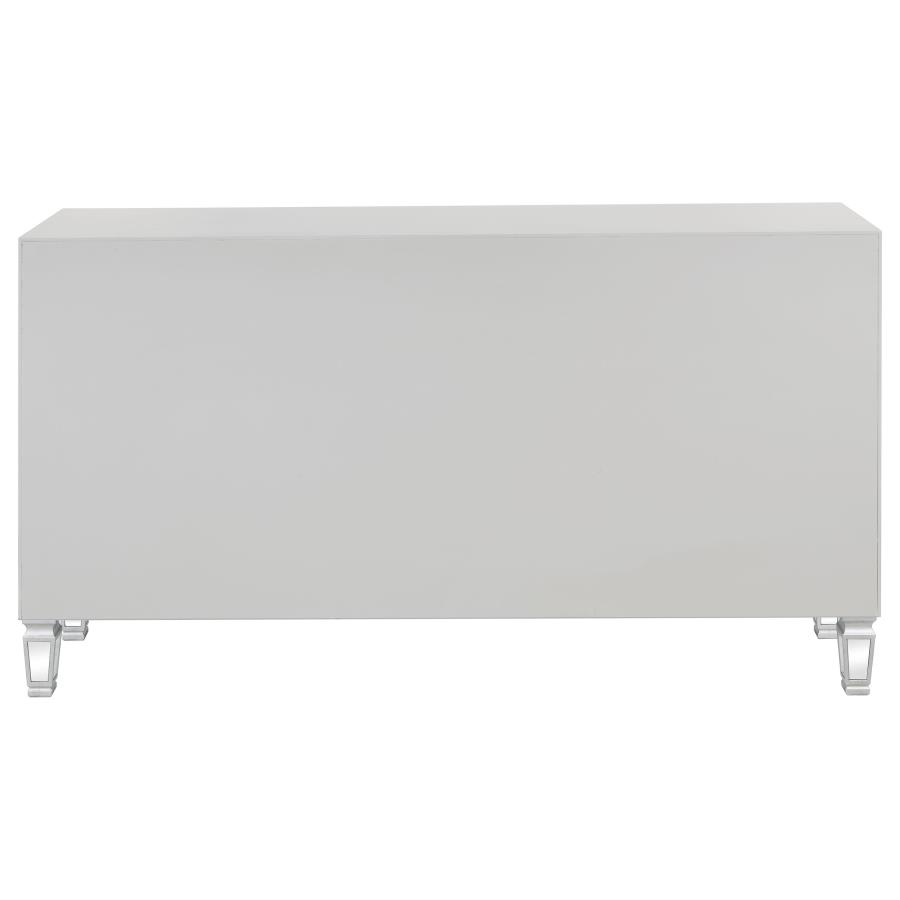 (image for) Leticia 3-drawer Mirrored Storage Accent Cabinet Silver