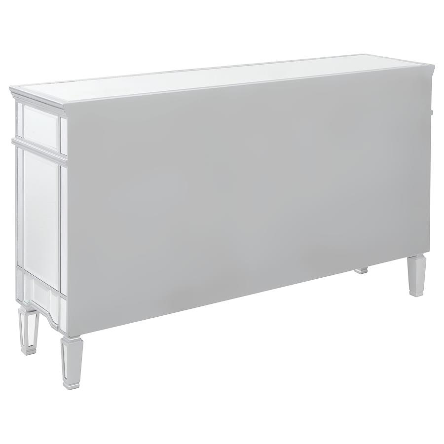 (image for) Duchess 5-drawer Mirrored Storage Accent Cabinet Silver