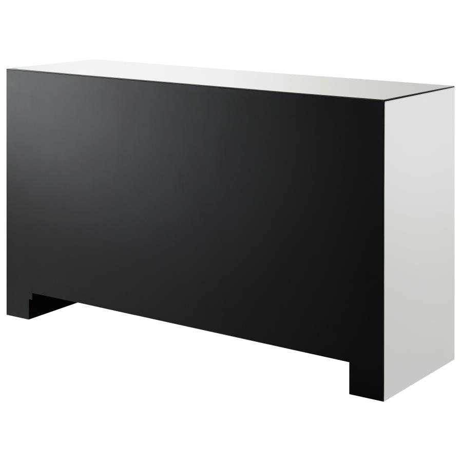 (image for) Maya 3-drawer Mirrored Storage Accent Cabinet Silver