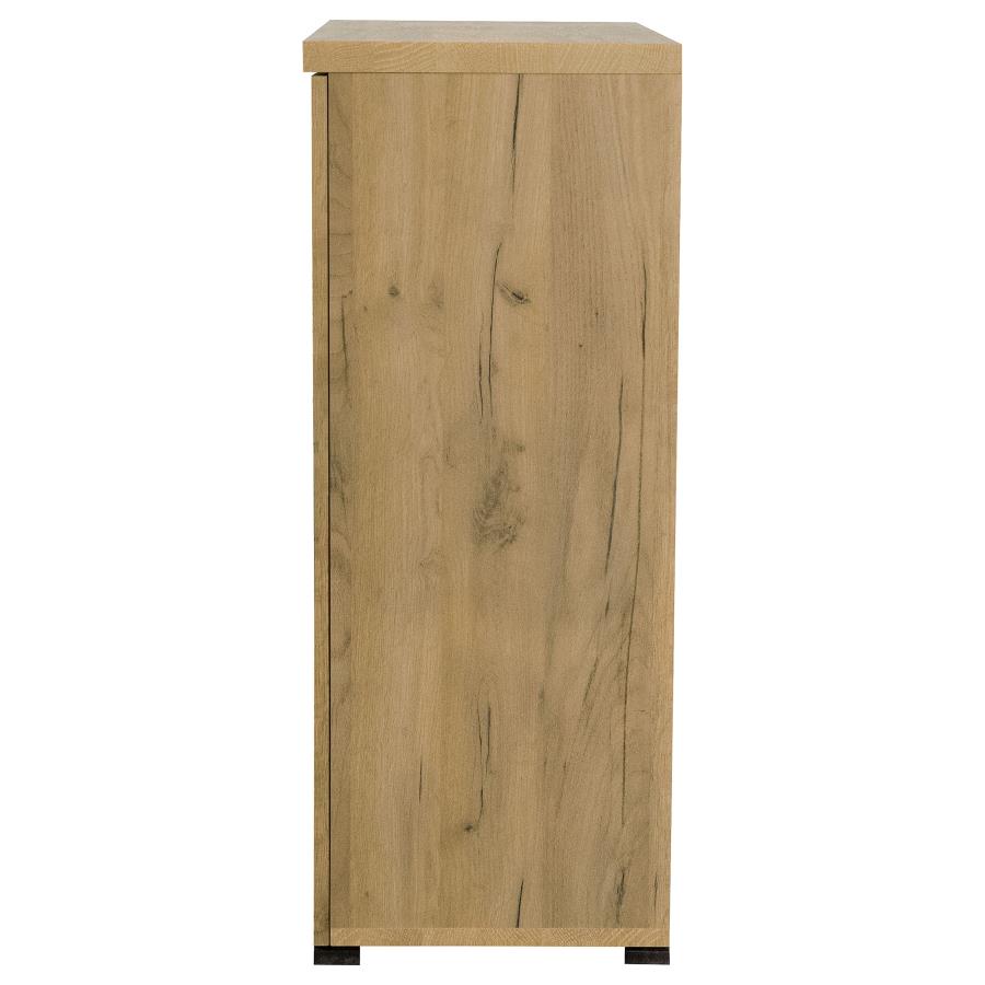 (image for) Bristol 6-shelf Engineered Wood Shoe Cabinet Golden Oak