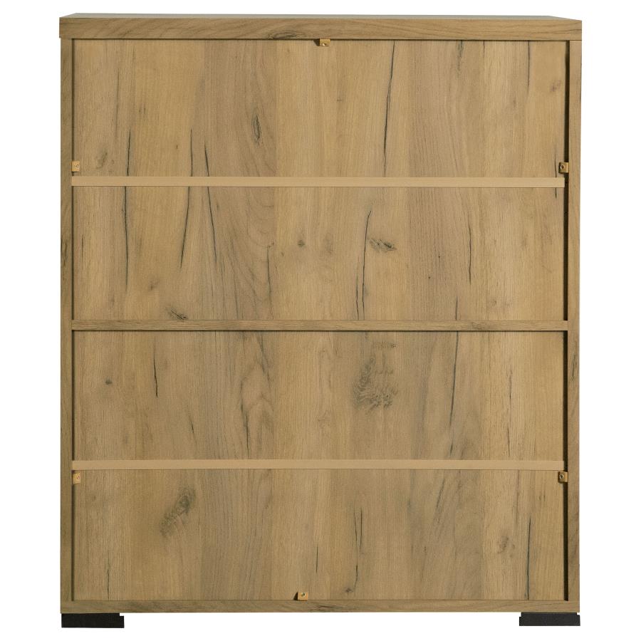 (image for) Bristol 6-shelf Engineered Wood Shoe Cabinet Golden Oak