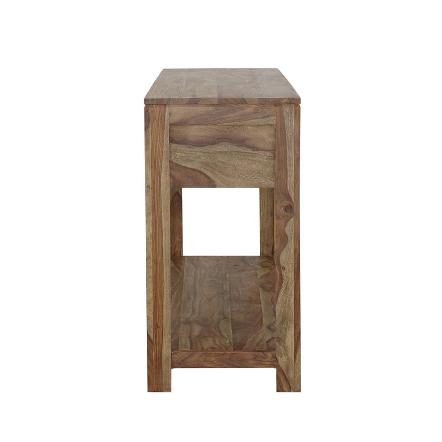 (image for) Esther 3-drawer Wood Console Table Natural Sheesham