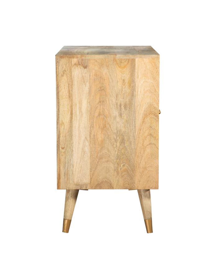 (image for) Alyssum 2-door Mango Wood Accent Cabinet Natural