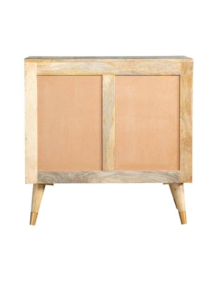 (image for) Alyssum 2-door Mango Wood Accent Cabinet Natural