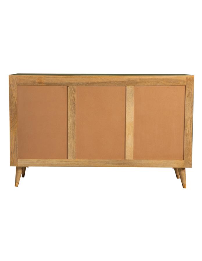 (image for) Alyssum 3-door Mango Wood Accent Cabinet Natural