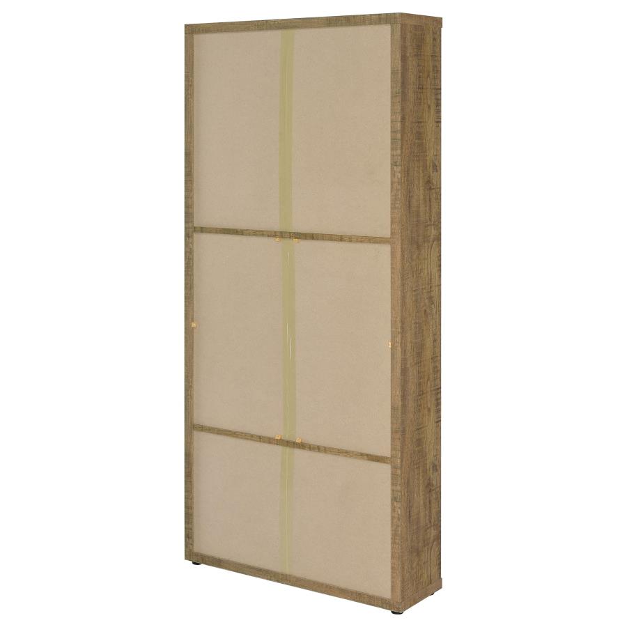 (image for) Hawthorne 4-shelf Glass Door Tall Cabinet with Drawers Mango