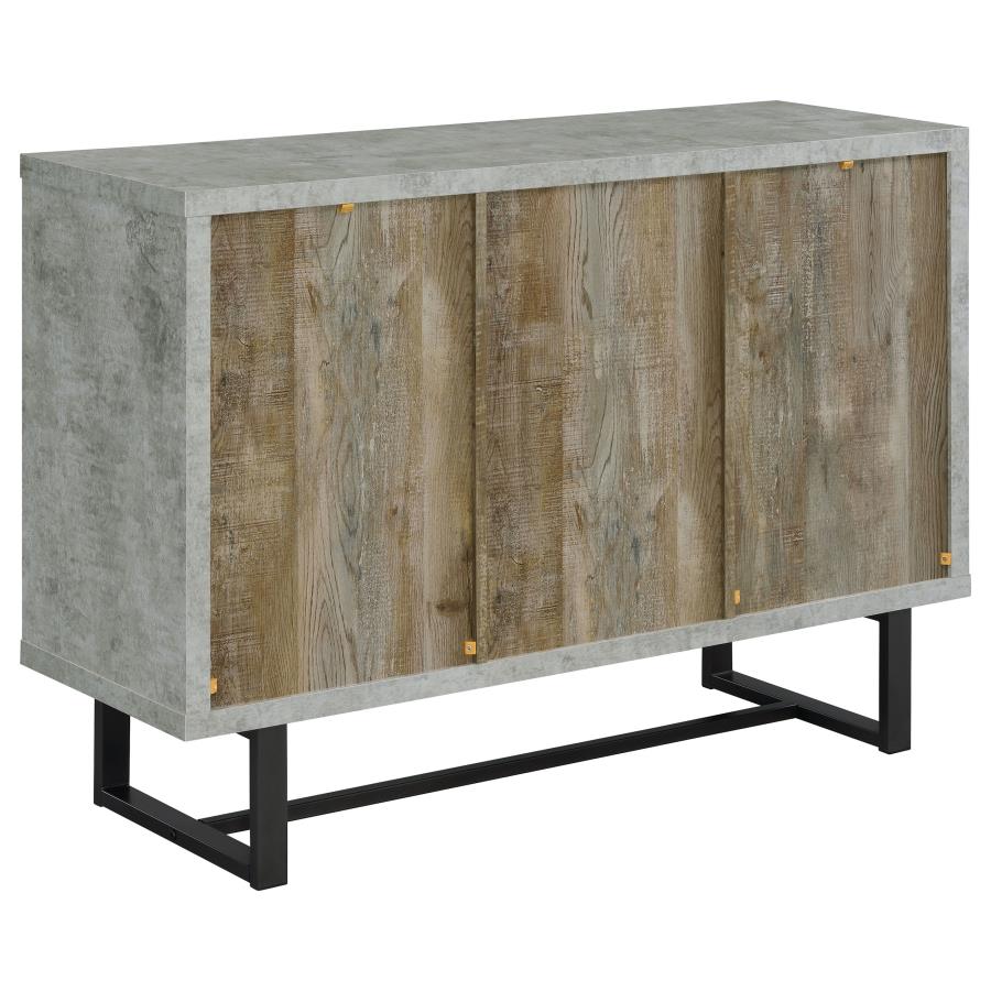 (image for) Abelardo 3-drawer Engineered Wood Cabinet Weathered Oak