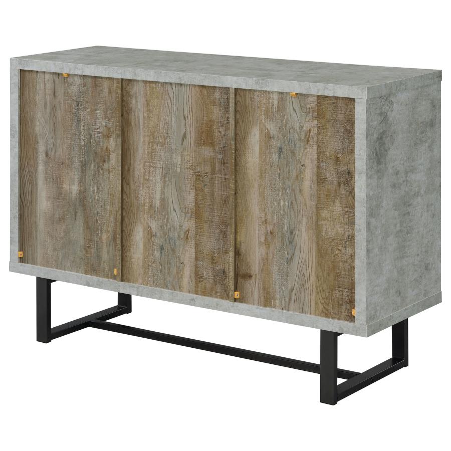 (image for) Abelardo 3-drawer Engineered Wood Cabinet Weathered Oak