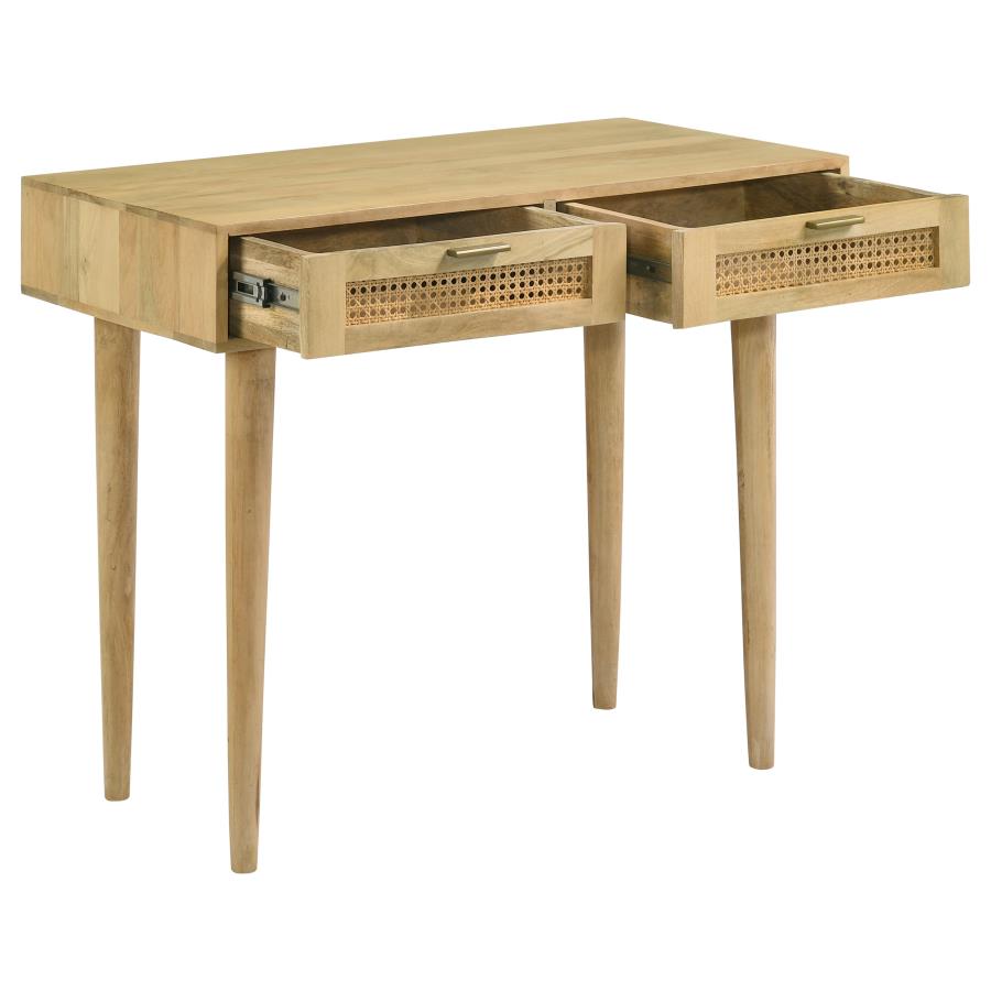 (image for) Zamora 2-drawer Entryway Console Accent Table Natural