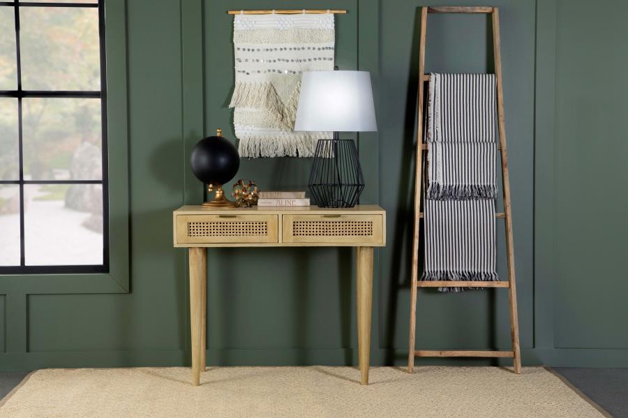 (image for) Zamora 2-drawer Entryway Console Accent Table Natural