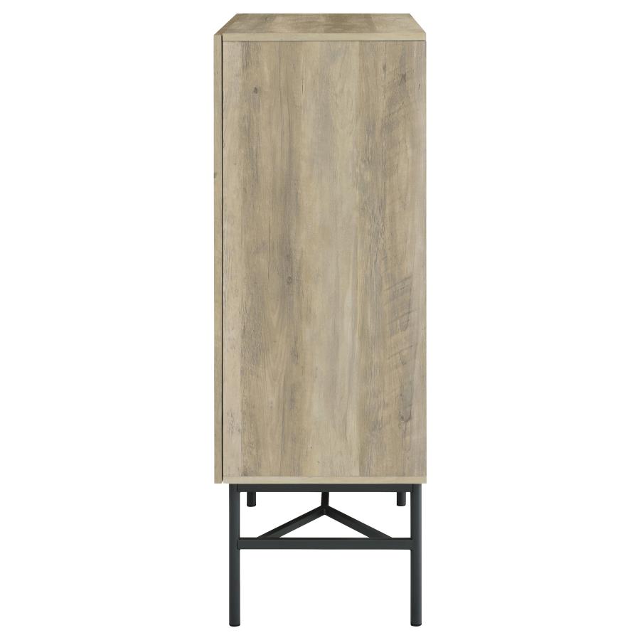 (image for) Bonilla 2-door Engineered Wood Cabinet Distressed Pine