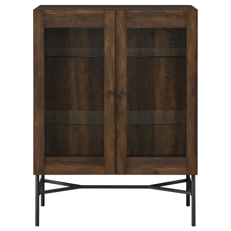 (image for) Bonilla 2-door Engineered Wood Cabinet Dark Pine