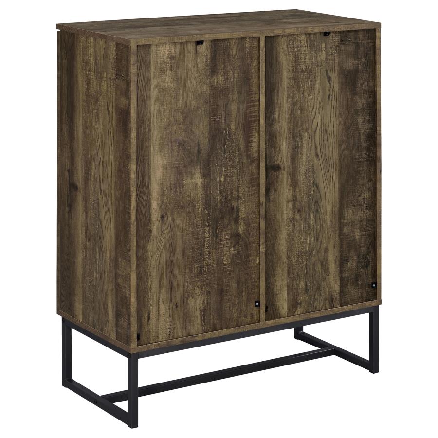 (image for) Carolyn 2-door Engineered Wood Accent Cabinet Rustic Oak