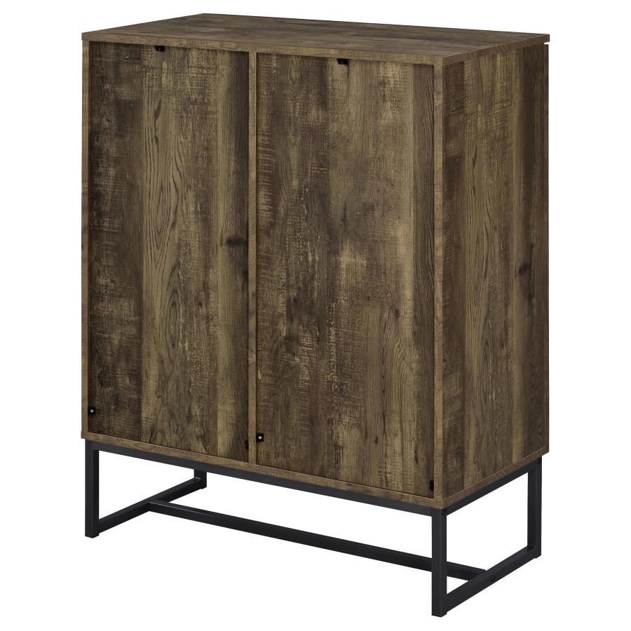 (image for) Carolyn 2-door Engineered Wood Accent Cabinet Rustic Oak