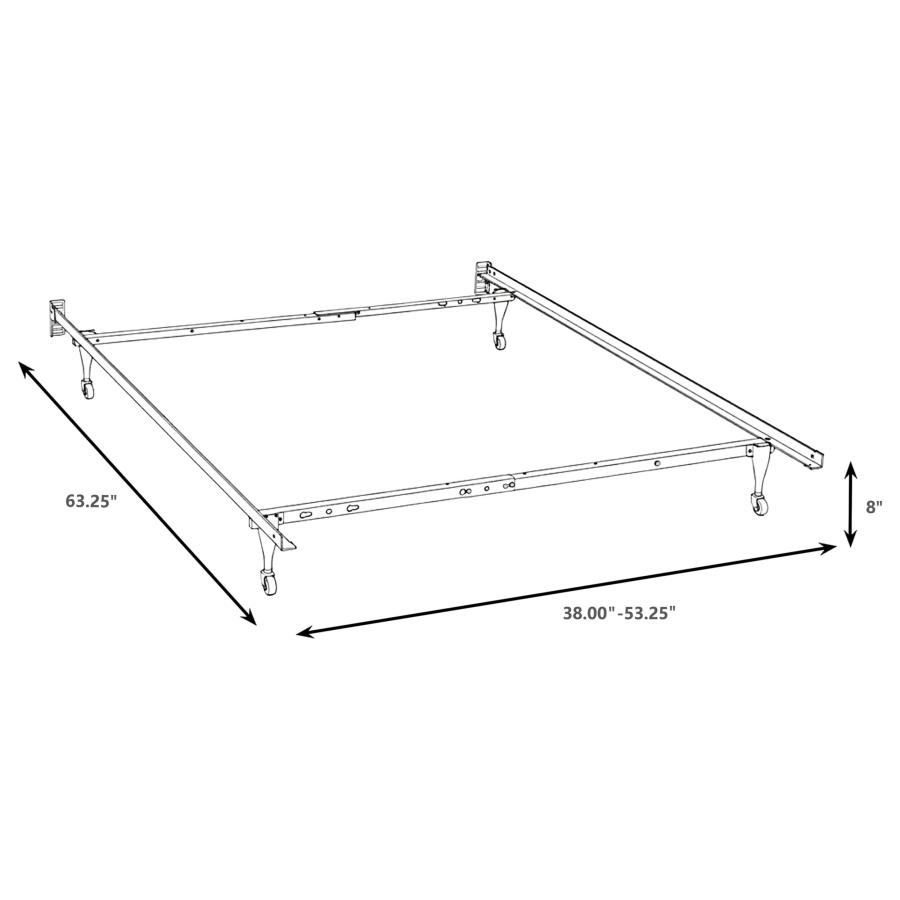 Modal Additional Images for Kerns Twin or Full Bed Frame Black