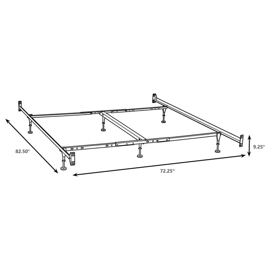 Modal Additional Images for Esme California King Bed Frame Black (Headboard & Footboard)