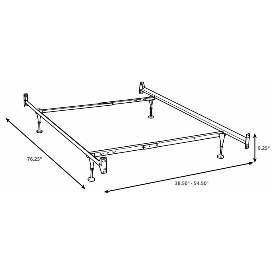 Modal Additional Images for Esme Twin or Full Bed Frame Black (Headboard & Footboard)