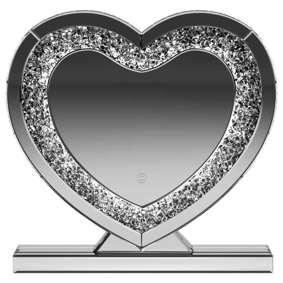 (image for) Euston Heart Shaped Vanity Mirror Silver