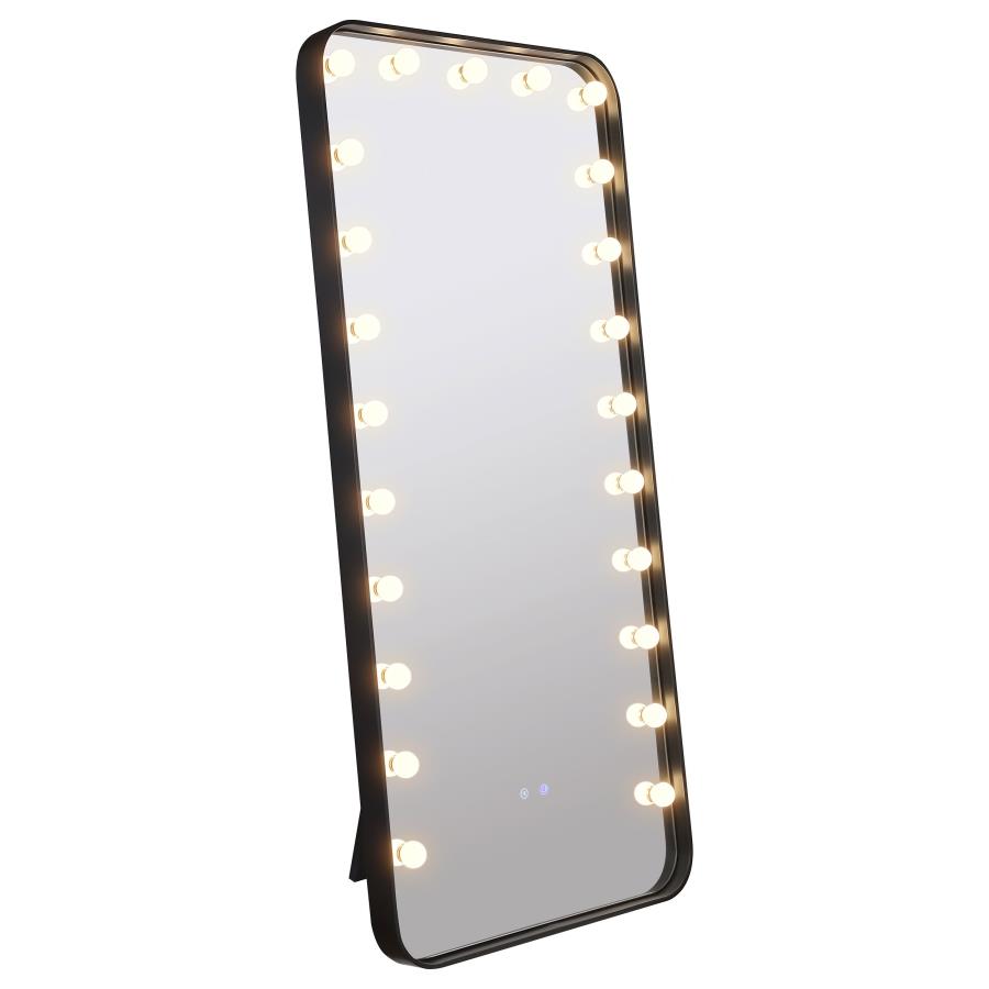 (image for) Canton 32 x 71 Inch LED Standing Mirror with Speakers Black