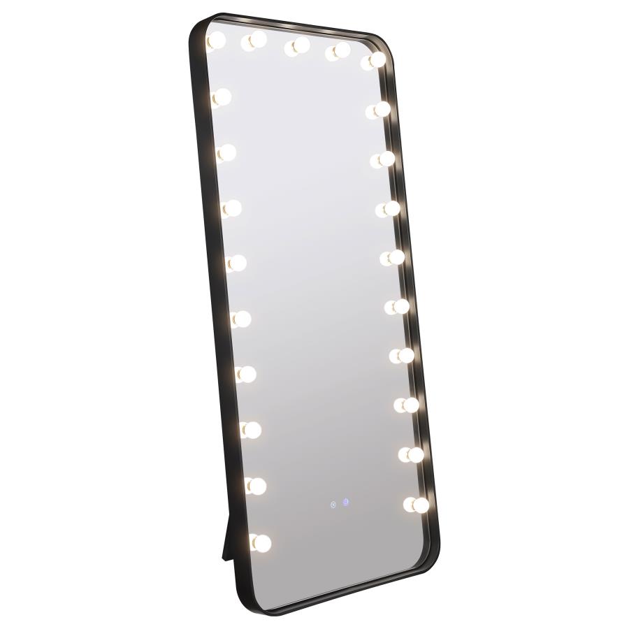 (image for) Canton 32 x 71 Inch LED Standing Mirror with Speakers Black