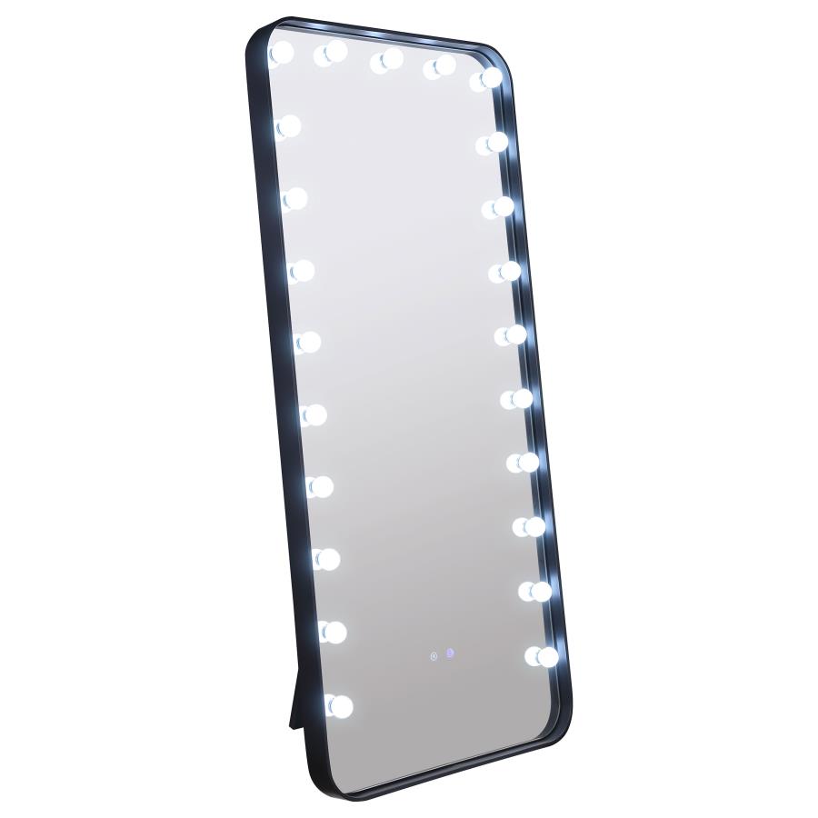 (image for) Canton 32 x 71 Inch LED Standing Mirror with Speakers Black