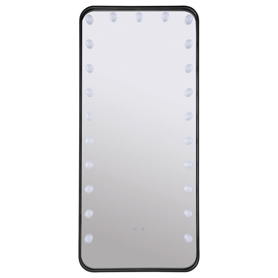 (image for) Canton 32 x 71 Inch LED Standing Mirror with Speakers Black