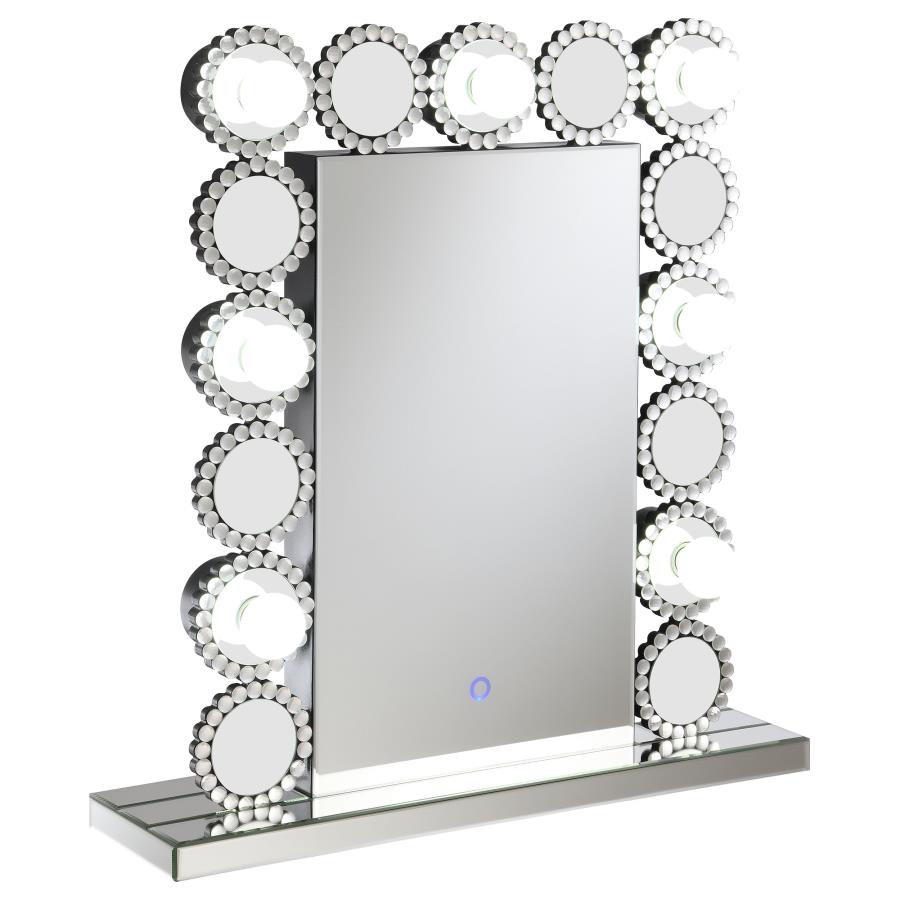 (image for) Aghes Vanity Mirror with Lighting Silver